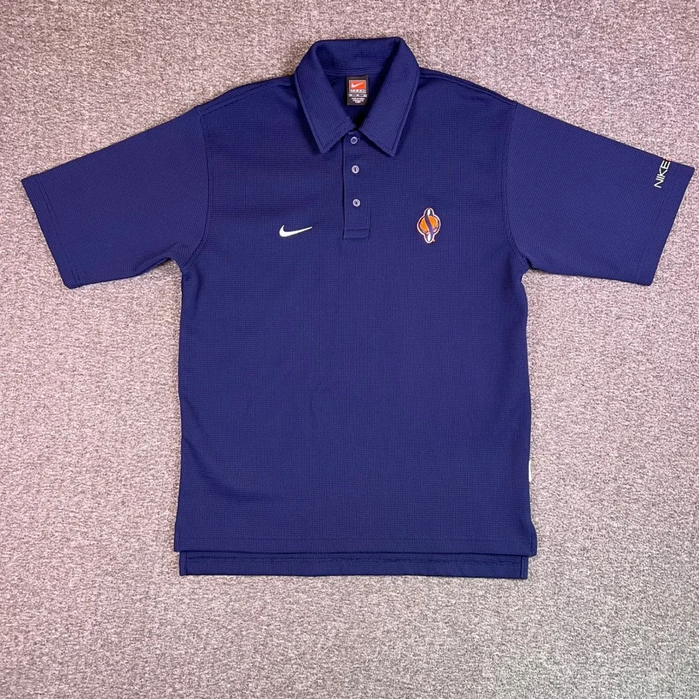 VTG Y2K Nike Elite Syracuse Shirt Mens M Blue Basketball Short Sleeve Swoosh EUC